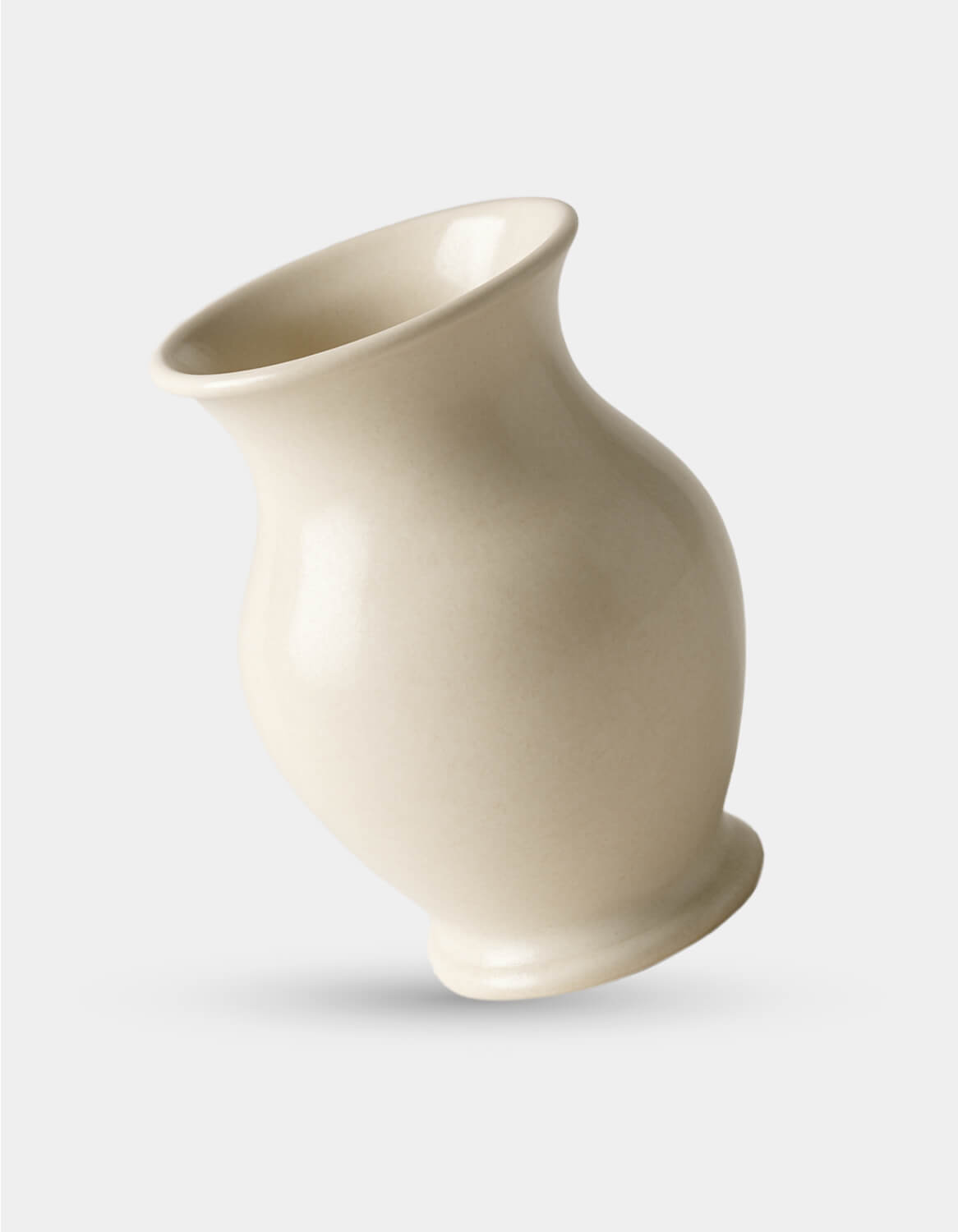 Neutral-Toned Flower Vase